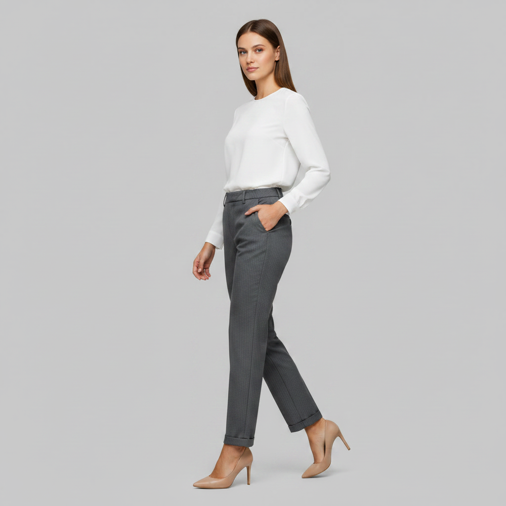 Elegant Black Pants | Women's Trousers High Waist Office Wear