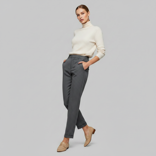 Elegant Black Pants | Women's Trousers High Waist Office Wear