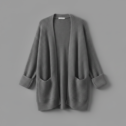 Elegant Women's Black Cardigan | Cozy Fashion Layer