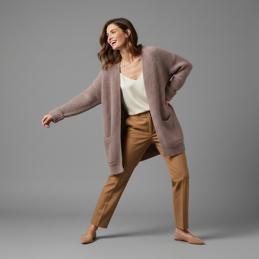 Elegant Women's Black Cardigan | Cozy Fashion Layer