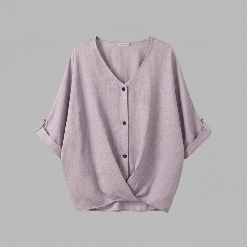 Elegant V-Neck Long Sleeve Blouse | Women's Fashion Top