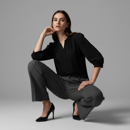 Silk Patchwork Women's Blouse | Stylish Summer Top