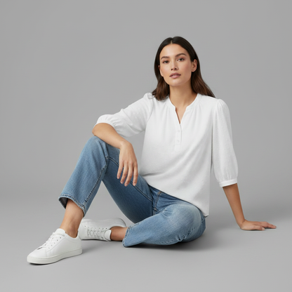 Silk Patchwork Women's Blouse | Stylish Summer Top