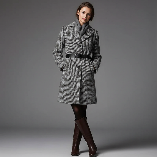 Elegant Wool Coat | Women's Long Winter Coat