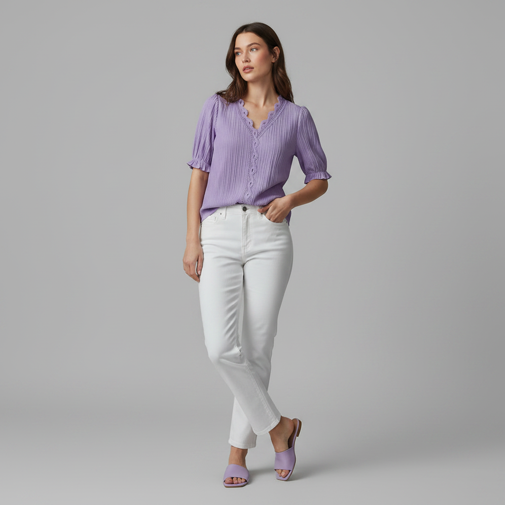 White Puff Sleeve Blouse | Women's Summer Top