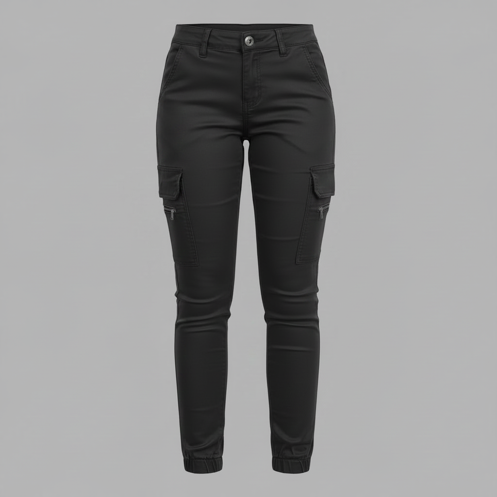 Urban Cargo Pants | Women's Black Trousers