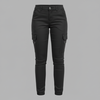 Urban Cargo Pants | Women's Black Trousers