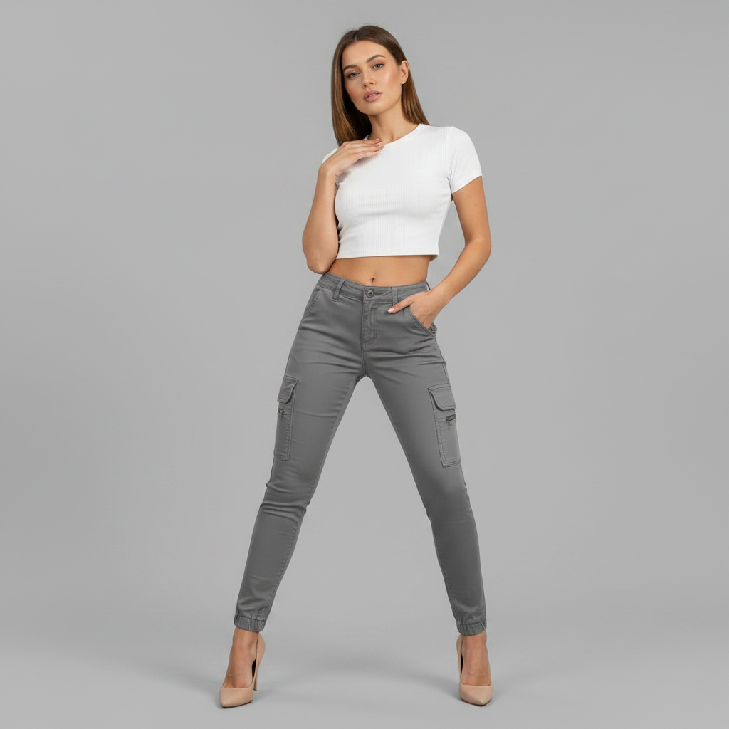 Urban Cargo Pants | Women's Black Trousers